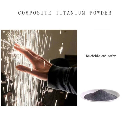 ZLPOWER 5-Pack Titanium Alloy Cold Spark Powder – Indoor/Outdoor Safe Firework Effect