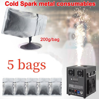 ZLPOWER 5-Pack Titanium Alloy Cold Spark Powder – Indoor/Outdoor Safe Firework Effect