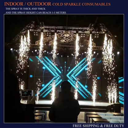 ZLPOWER 5-Pack Titanium Alloy Cold Spark Powder – Indoor/Outdoor Safe Firework Effect