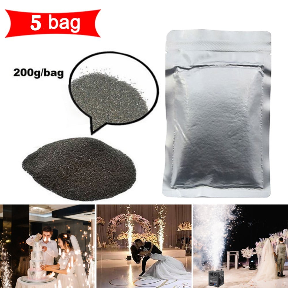 ZLPOWER 5-Pack Titanium Alloy Cold Spark Powder – Indoor/Outdoor Safe Firework Effect